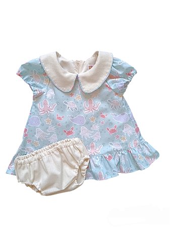 Vestido Fundo do Mar