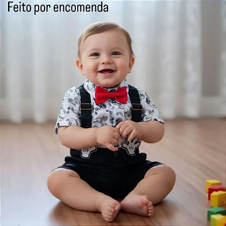 Look Mickey Mouse preto