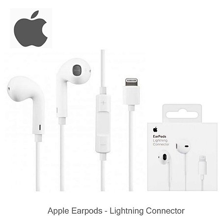 Fone Ouvido Original Apple Iphone 7 8 X 10 Earpods Lightning - StarTech  Informática