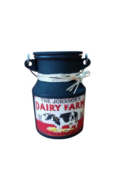 Latão de Leite Decorado - Dairy Farm