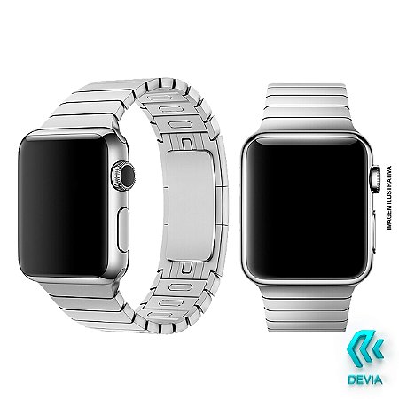 Pulseira Apple Watch Metal 44mm Silver Devia