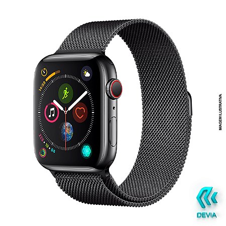 Pulseira Apple Watch Milanese 40mm Black Devia