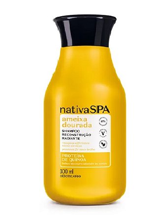 Shampoo Reconstrução Radiante Nativa Spa Ameixa Dourada 300ml Nativa SPA - O Boticário
