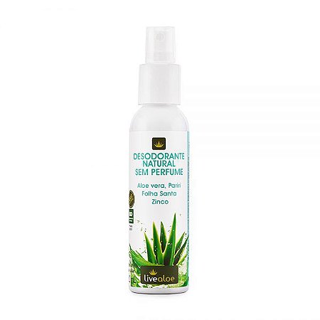 Desodorante Natural Sem Perfume 120ml - Livealoe