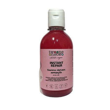 Shampoo Instant Repair Natural Vegano Jojoba e Coco 250ml -Twoone Onetwo