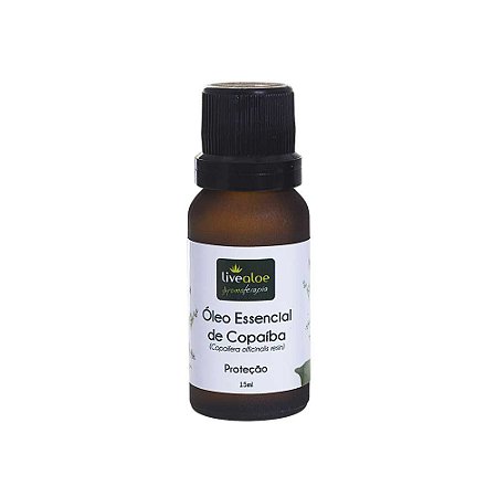 Óleo Essencial Natural de Copaíba 15ml - Livealoe