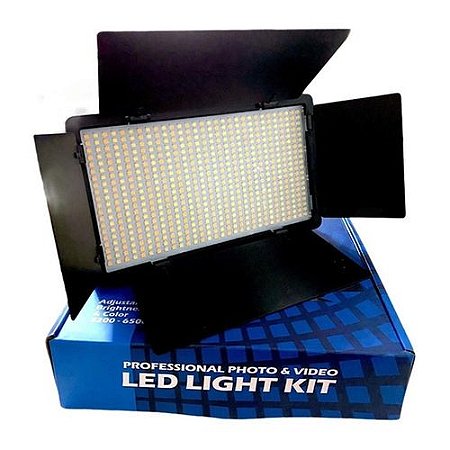 KIT ILUMINADOR LED SOMITA MODELO LED-600 45W  Barn Door  COM TRIPE  2MTS