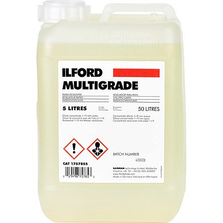 Revelador Ilford Multigrade 5L – Líquido Concentrado para Papéis Fotográficos PB
