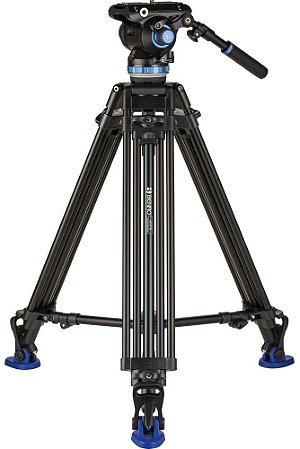 Tripé Profissional Kit para Vídeo A673TMBS8PRO com Cabeça Hidráulica S8PRO, Contrapeso Ajustável e Capacidade para 8kg