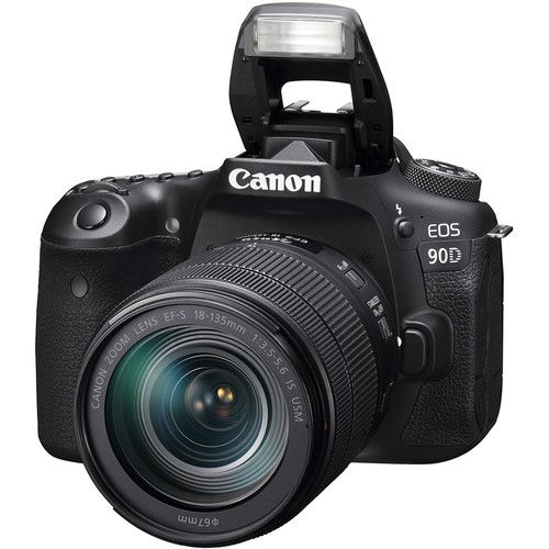 Câmera Canon EOS 90D Kit com Lente EF-S 18-135mm f/3.5-5.6 IS USM