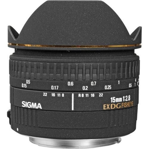 Objetiva Sigma  Autofoco Olho de Peixe 15mm f/2.8 EX DG Canon EOS