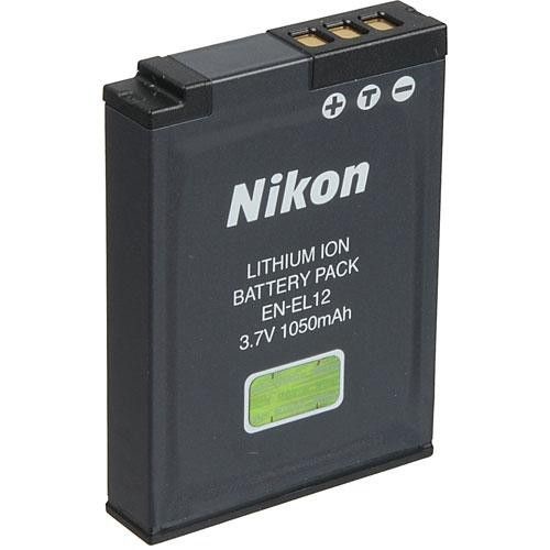 Bateria Nikon EN-EL12 de Íons de Lítio Recarregável 3,7V, 1050mAh