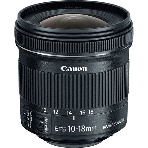 Lente Canon EF-S 10-18mm f / 4.5-5.6 IS STM