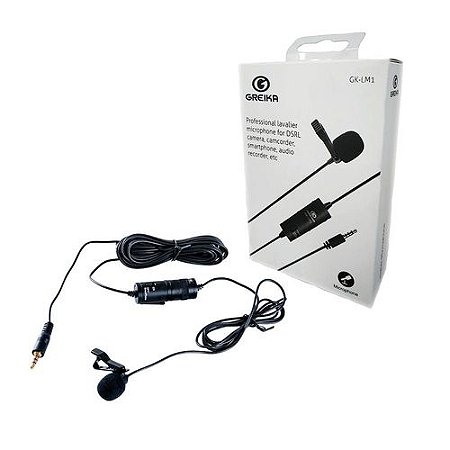 Microfone Lavalier Para Notobook/pc/mc C-adapt Usb Gk-lm1