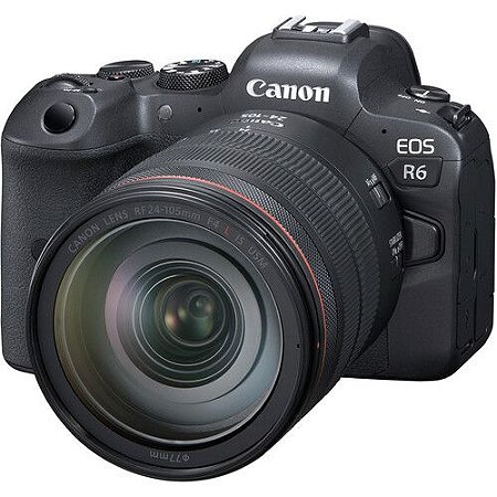 Câmera Canon EOS R6 Mark II Mirrorless Kit com Lente Canon RF 24-105mm f/4L IS USM