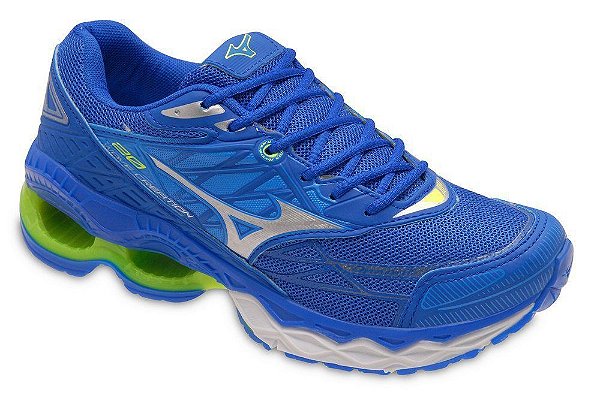 mizuno verde e azul