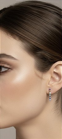 Brinco palito colorido