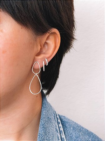 Brinco meia argola