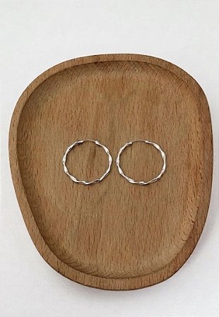 Argola torcida - 2,5 cm