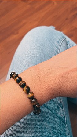Pulseira pedra olho de Tigre