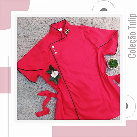 Dólmã Tulip Vermelho