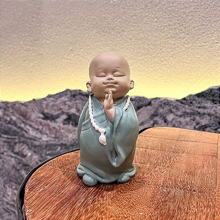 Monge ou Buda em Pé oração / coração