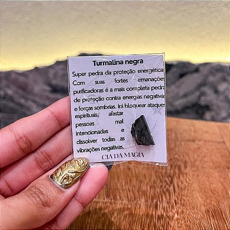 Amuleto de Turmalina Negra - Super proteção