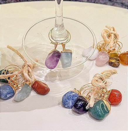 Marcador de Taça de Cristal natural