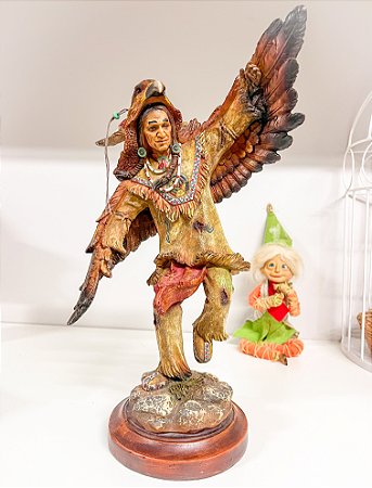 Xamã/Indigena com Águia