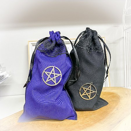 Saco para Tarô com Pentagrama