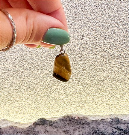 Pingente de Olho de Tigre e/ou Signo Leão