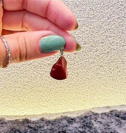 Pingente de Jaspe Vermelho e/ou Signo Áries