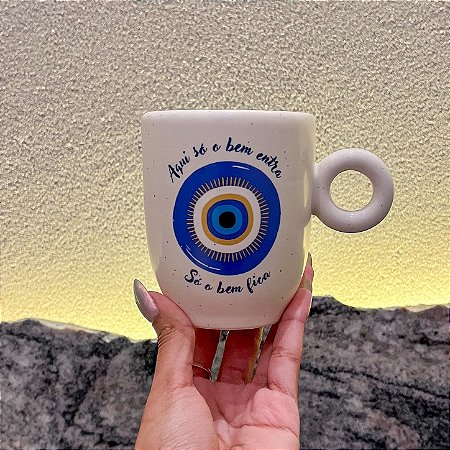 Caneca de Cerâmica - Olho Grego