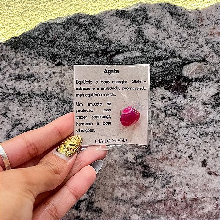 Amuleto de Ágata - Equilíbrio e boas energias