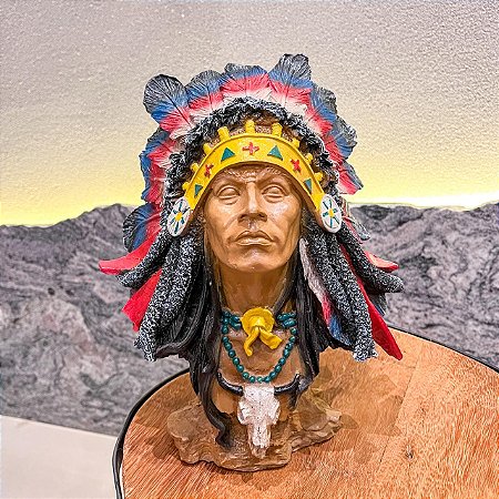 Busto de Xamã / Indigena / Indio
