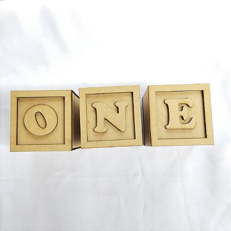 Cubo Decorativo com Letras a unidade