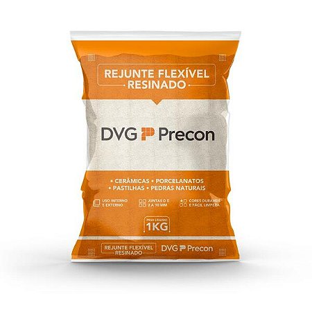 Rejunte Flexível Resinado Cinza Claro 1 Kg Precon