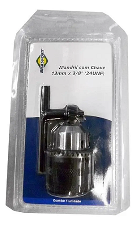 Mandril 3/8 Pol. 13 Mm Com Chave P/ Aperto