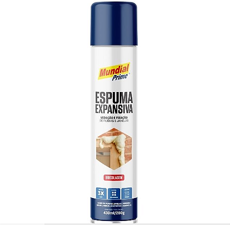 Espuma de Poliuretano 430ml / 280g Mundial Prime