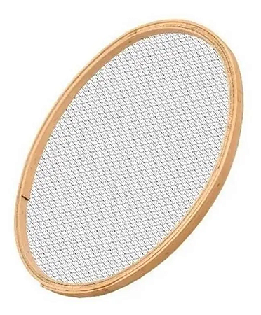 Peneira Café 55cm Aro De Madeira Telas MM