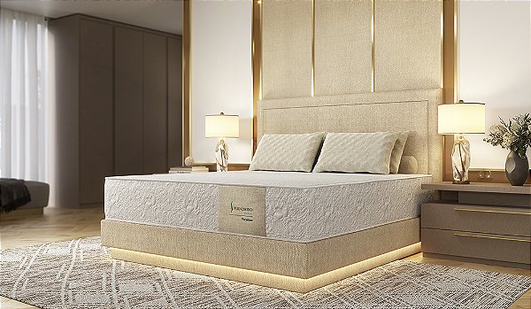 Conjunto Colchão Bioativo Premium - Cama + Colchão + 2 Travesseiros