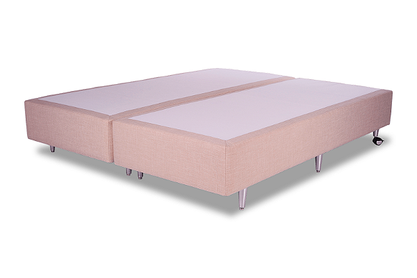Cama Box Reforçada com pés Alumínio Escovado