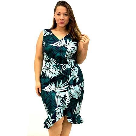 vestido midi peplum