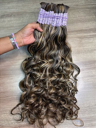 Cabelo Ondulado Loiro Anita Mesclado 100g