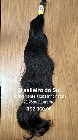 Cabelo Brasileiro Do Sul - levemente ondulado - 100g