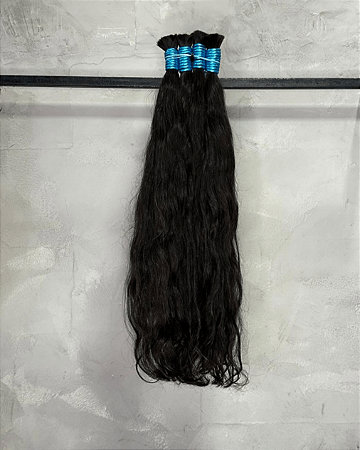 Cabelo Liso Levemente Ondulado - Liga azul - 50g
