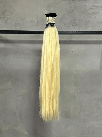Cabelo Asiático Loiro Raiz Esfumada - Liso Ondulado - 100g