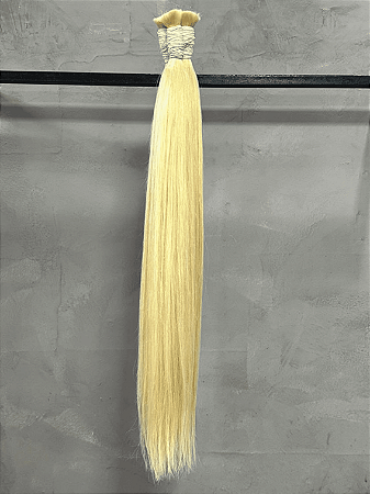 Cabelo Asiático Loiro Claríssimo - Liso Ondulado - 100g