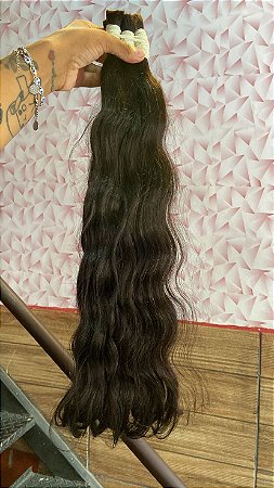 Cabelo Indiano Premium Ondulado - Liga Branca - 100g