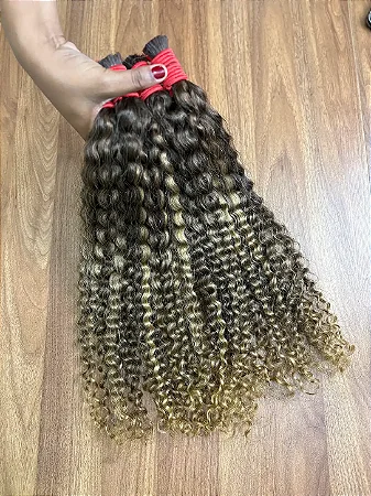 Cabelo Loiro Vietnamita cacho 2 mesclado - 100g